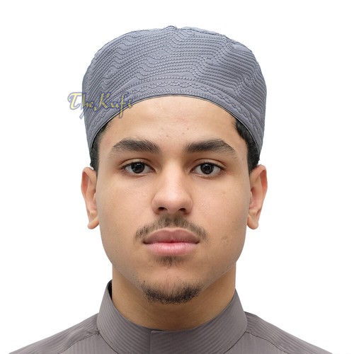 Muslim kufi hat dark - kufi, grey